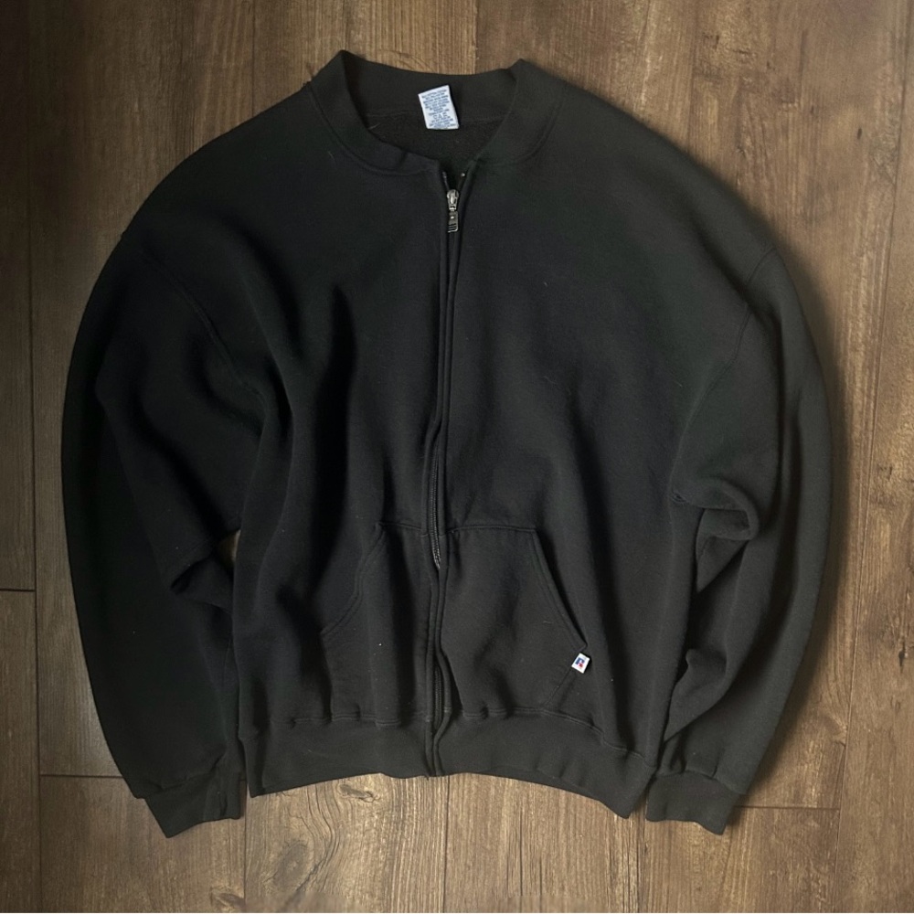 Champion Black Zip-Up Sweatshirt